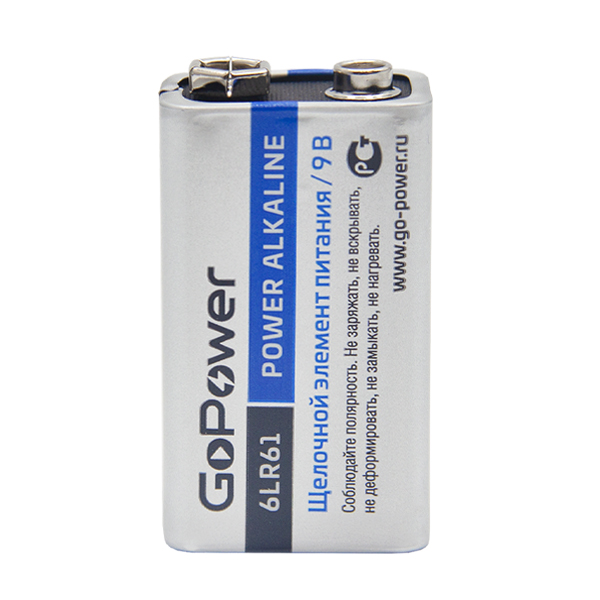 GOPOWER 6LR61 Super Power Alkaline Элемент питания Крона 9V_1